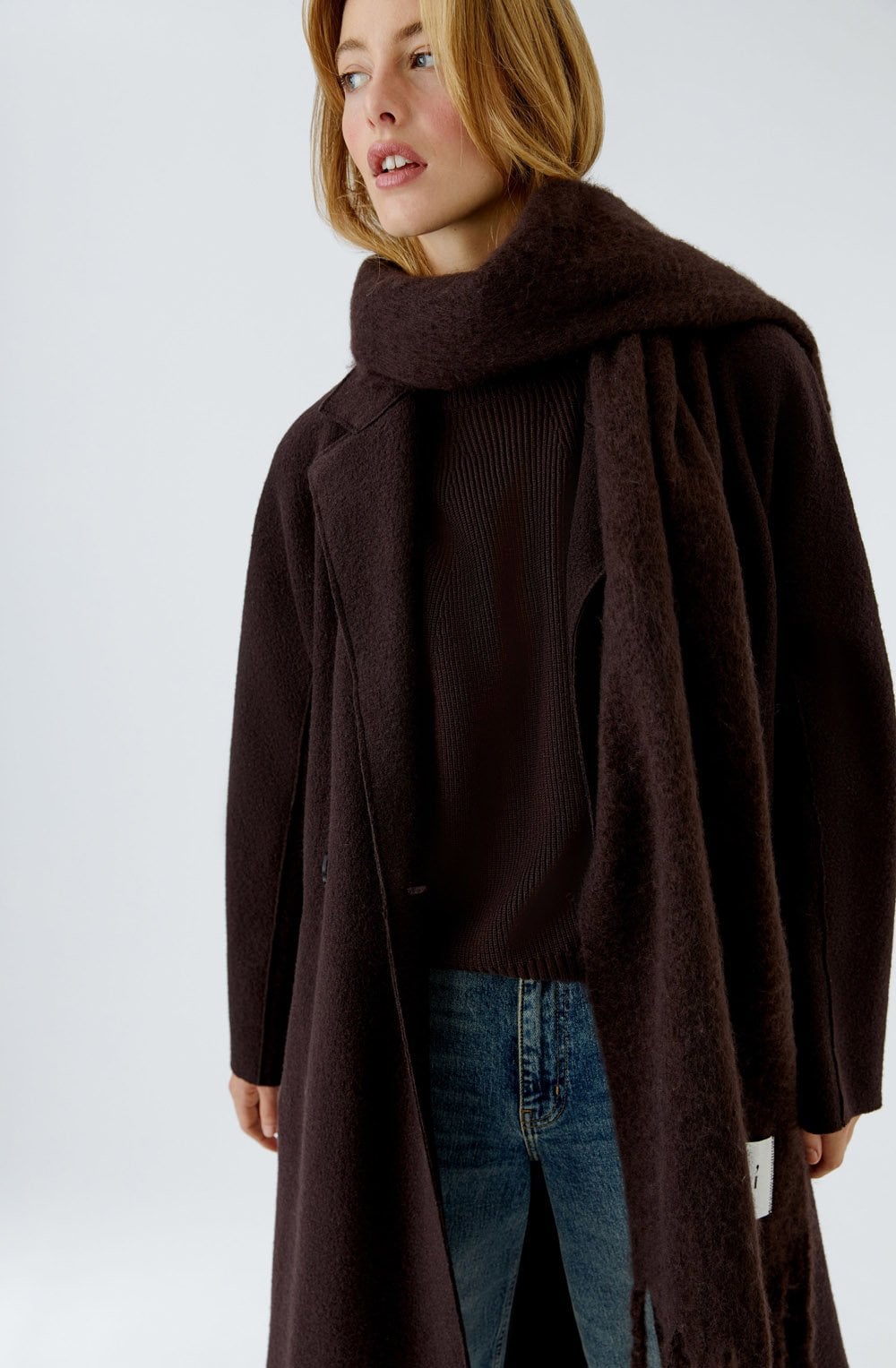 Ganache Brown Oversized Super Soft Scarf