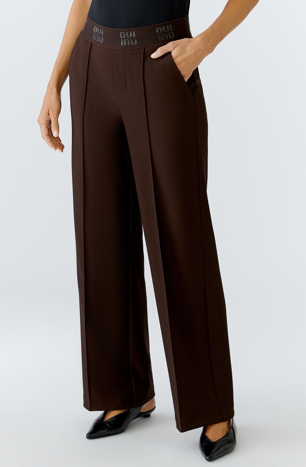 Ganache Brown Palazzo Trousers