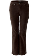 Ganache Brown Velvet Corduroy Baxtor Jeggings