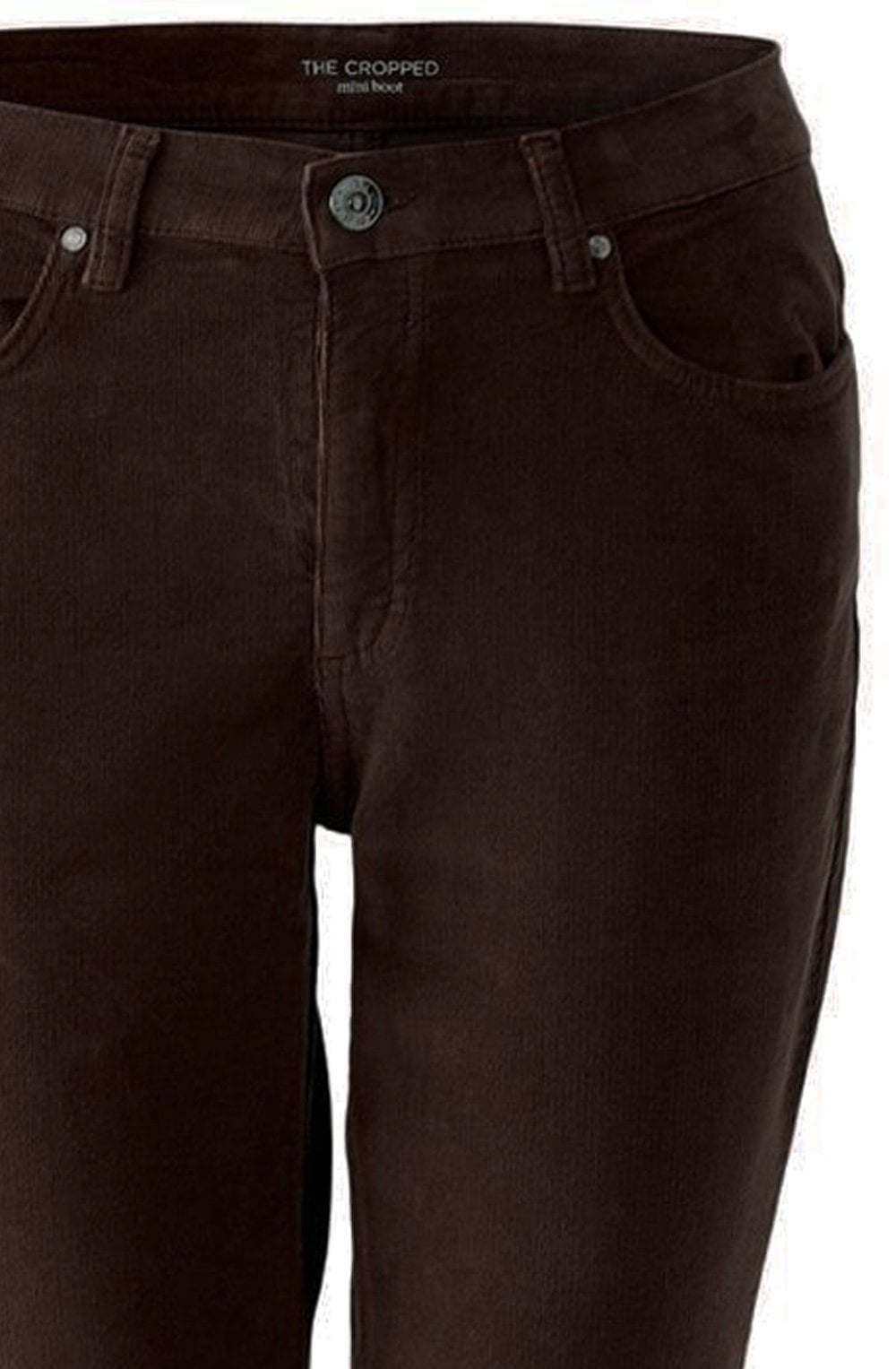 Ganache Brown Velvet Corduroy Baxtor Jeggings