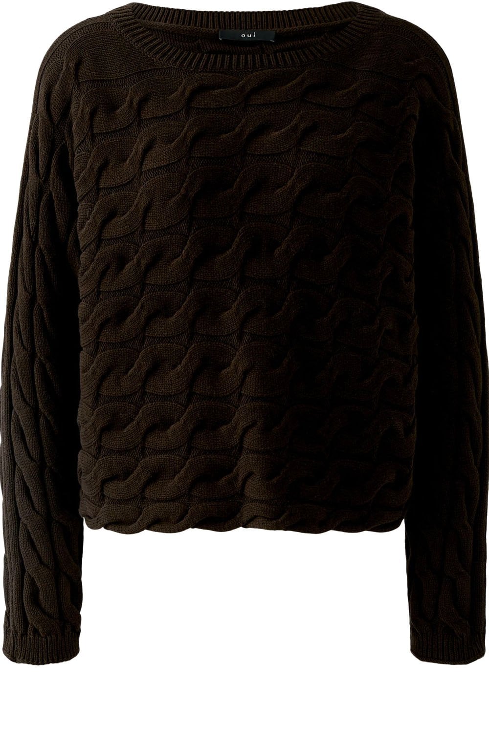 Ganache Cable Knit Boxy Jumper