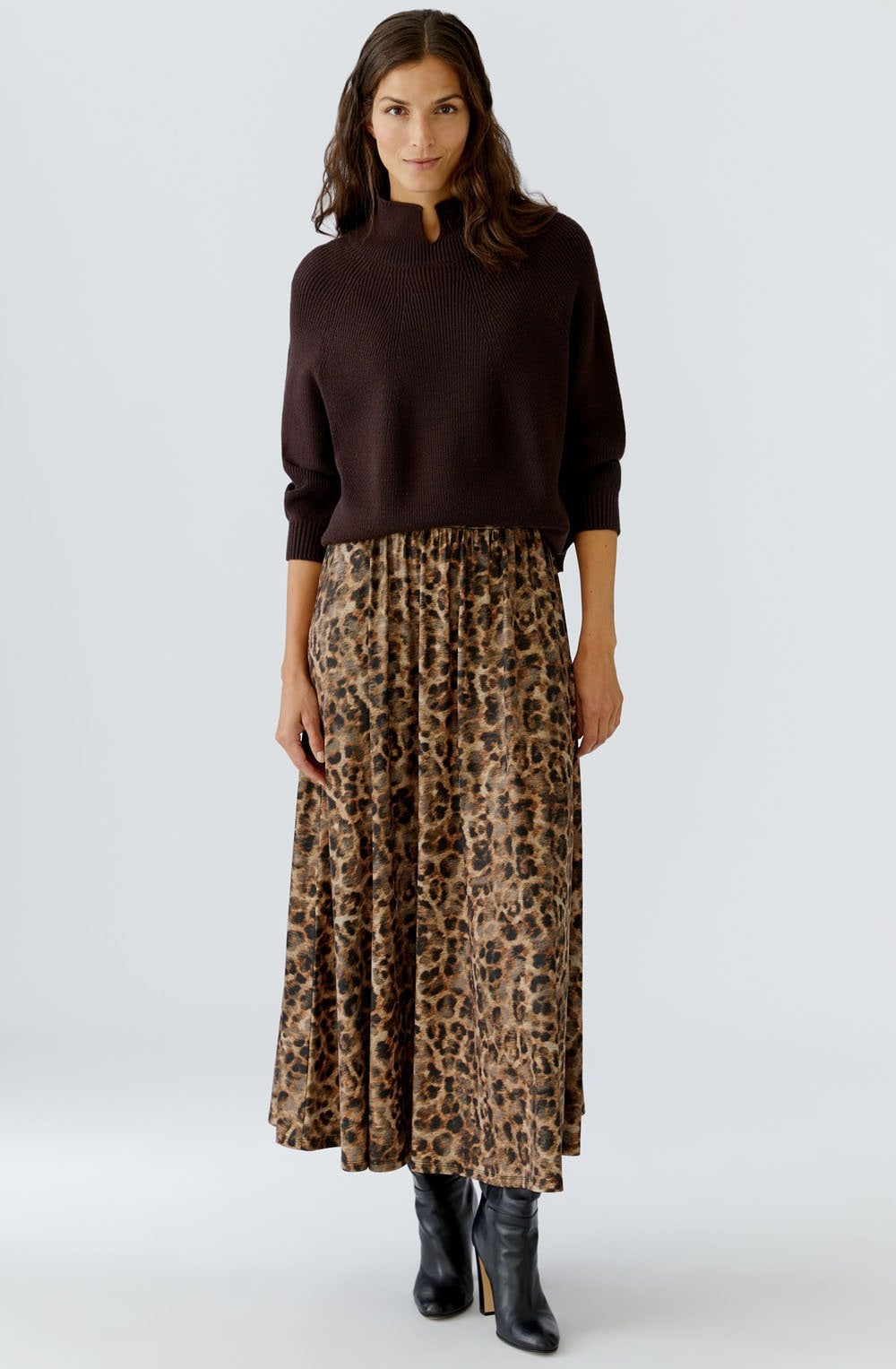 Ganache Ribbed Knit Cropped Jumper