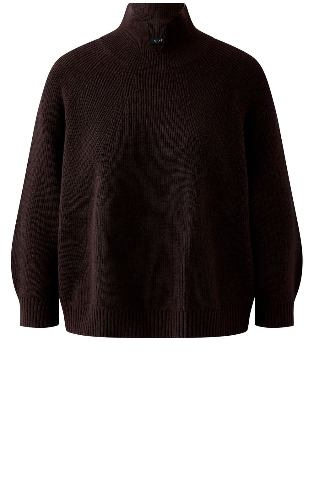 Ganache Ribbed Knit Cropped Jumper
