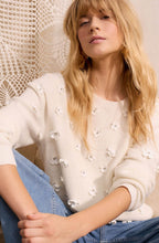 Gardenia Appliqued Flowers Jumper