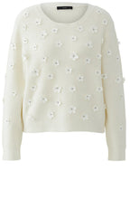 Gardenia Appliqued Flowers Jumper