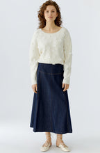 Gardenia Appliqued Flowers Jumper