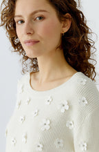 Gardenia Appliqued Flowers Jumper