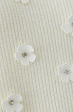 Gardenia Appliqued Flowers Jumper