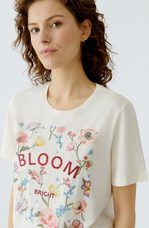 Gardenia Bloom and Bright Droplet T Shirt