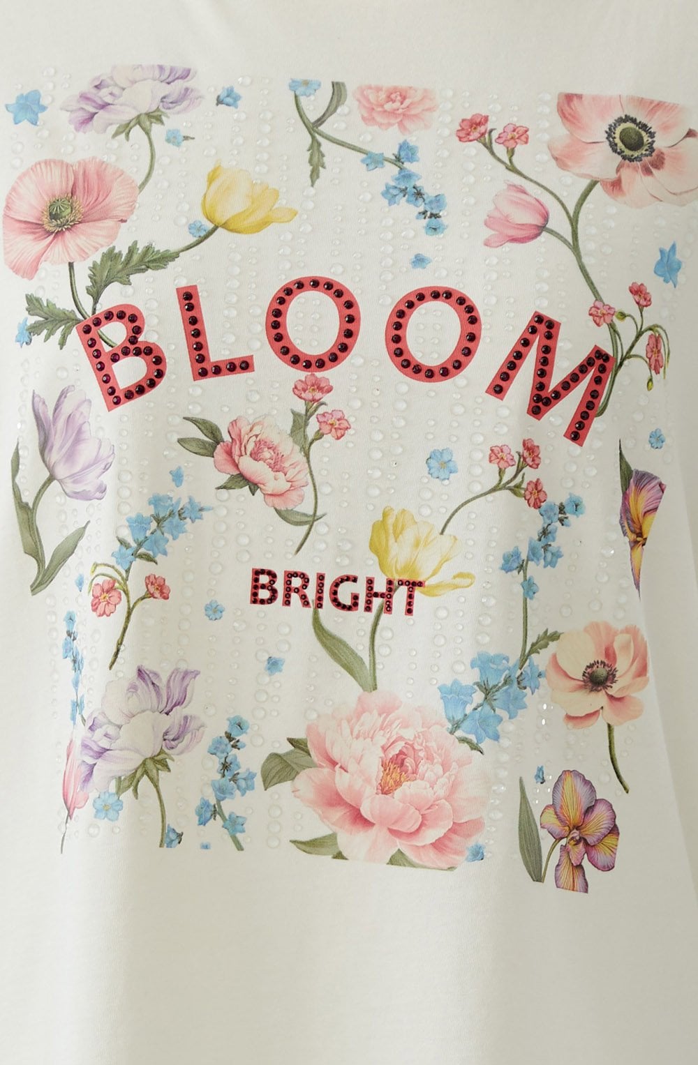 Gardenia Bloom and Bright Droplet T Shirt