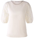 Gardenia Broderie Anglaise Sleeved Top