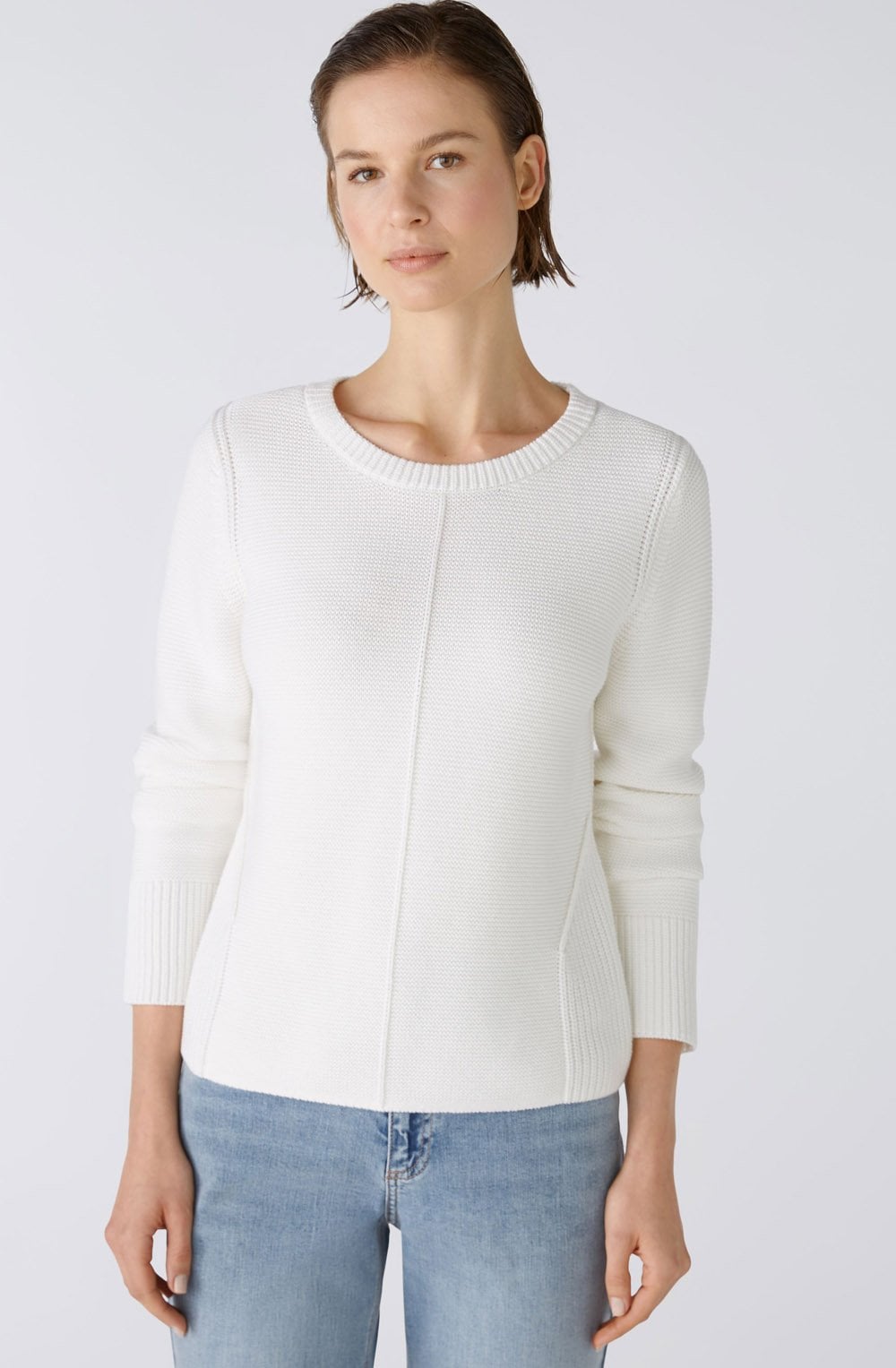 Gardenia Contrast Knit Jumper