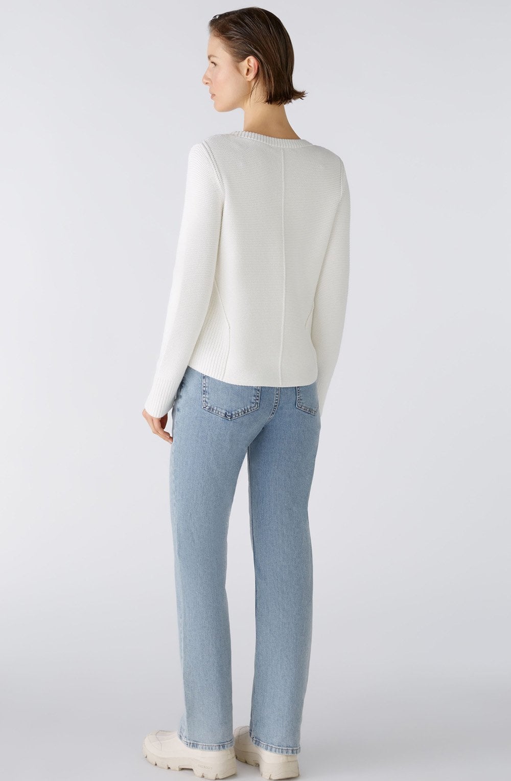 Gardenia Contrast Knit Jumper