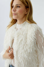Gardenia Feather Look Waistcoat