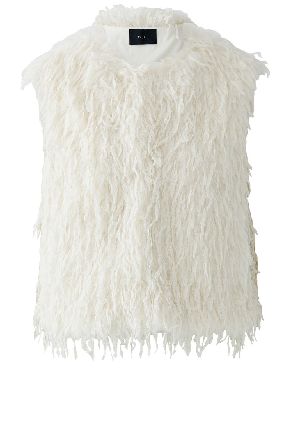 Gardenia Feather Look Waistcoat