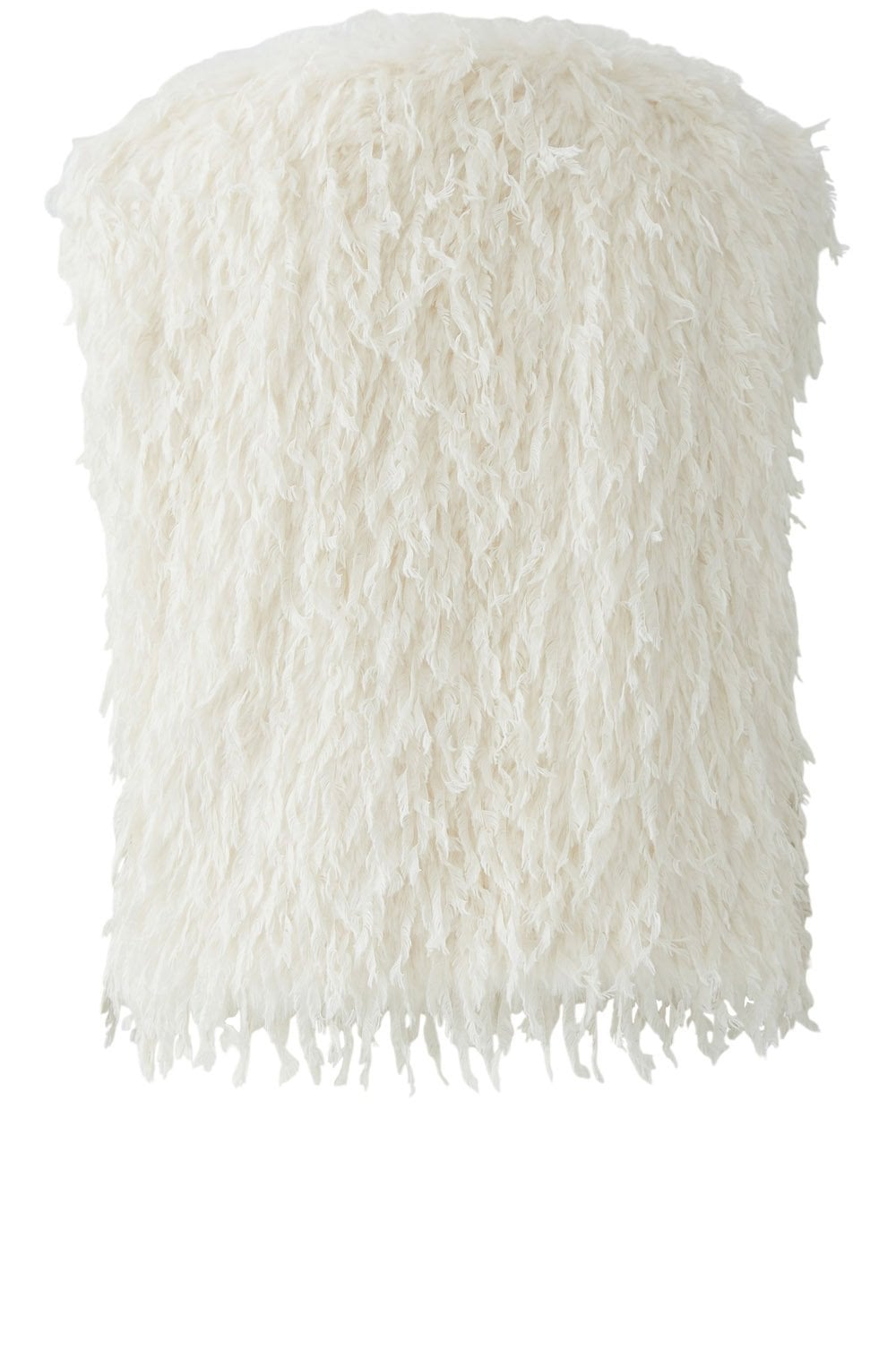 Gardenia Feather Look Waistcoat