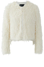 Gardenia Feathered Knit Jacket
