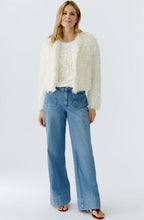 Gardenia Feathered Knit Jacket