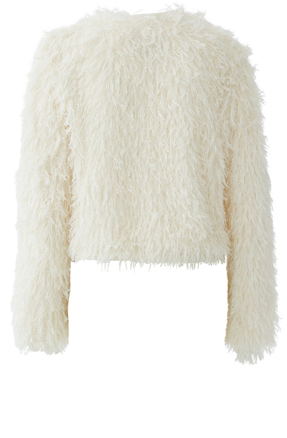 Gardenia Feathered Knit Jacket