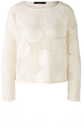 Gardenia Floral Open Knit Jumper