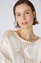 Gardenia Floral Open Knit Jumper