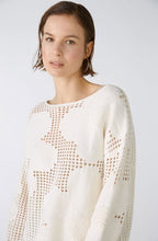 Gardenia Floral Open Knit Jumper