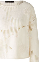 Gardenia Floral Open Knit Jumper