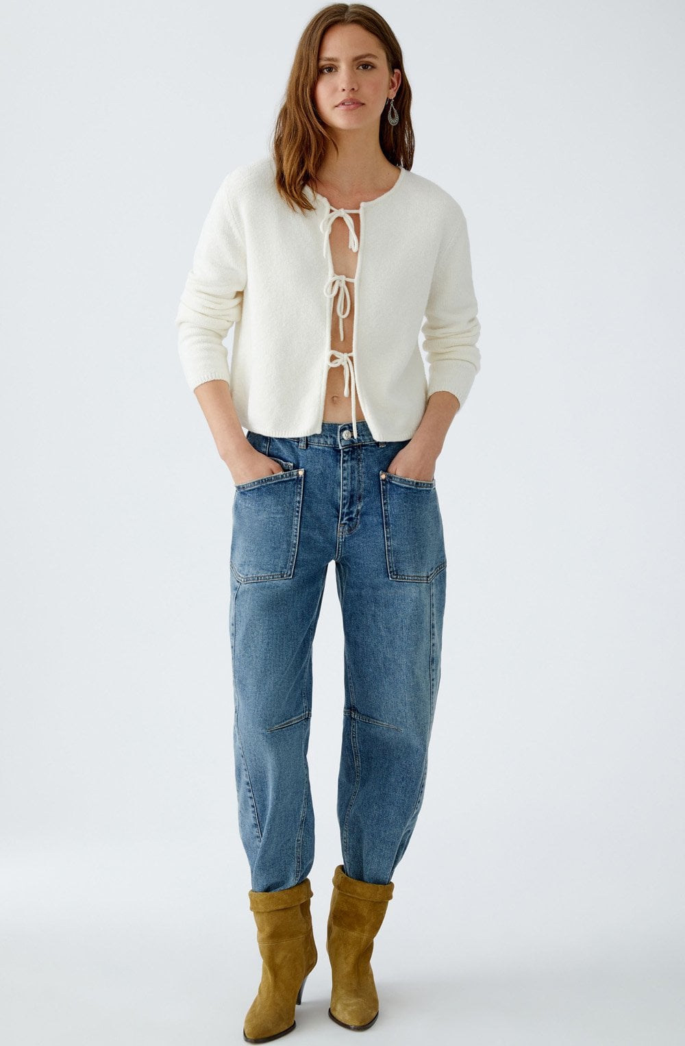 Gardenia Front Tie Cardigan
