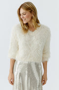 Gardenia Long Haired Boucle Jumper