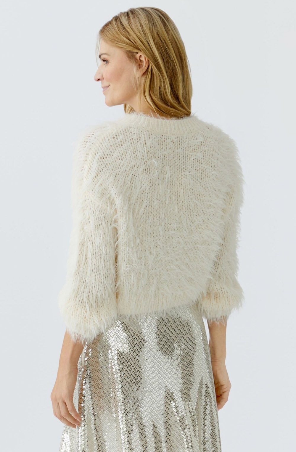 Gardenia Long Haired Boucle Jumper