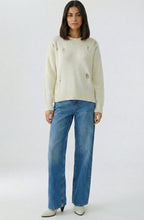 Gardenia Sequin Detail Distressed Knit Jumper