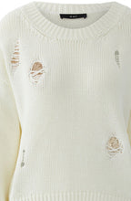 Gardenia Sequin Detail Distressed Knit Jumper