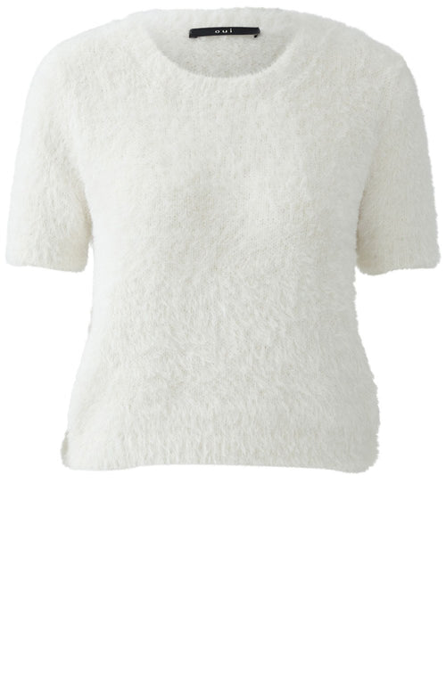 Gardenia Short Sleeved Fluffy Jumper