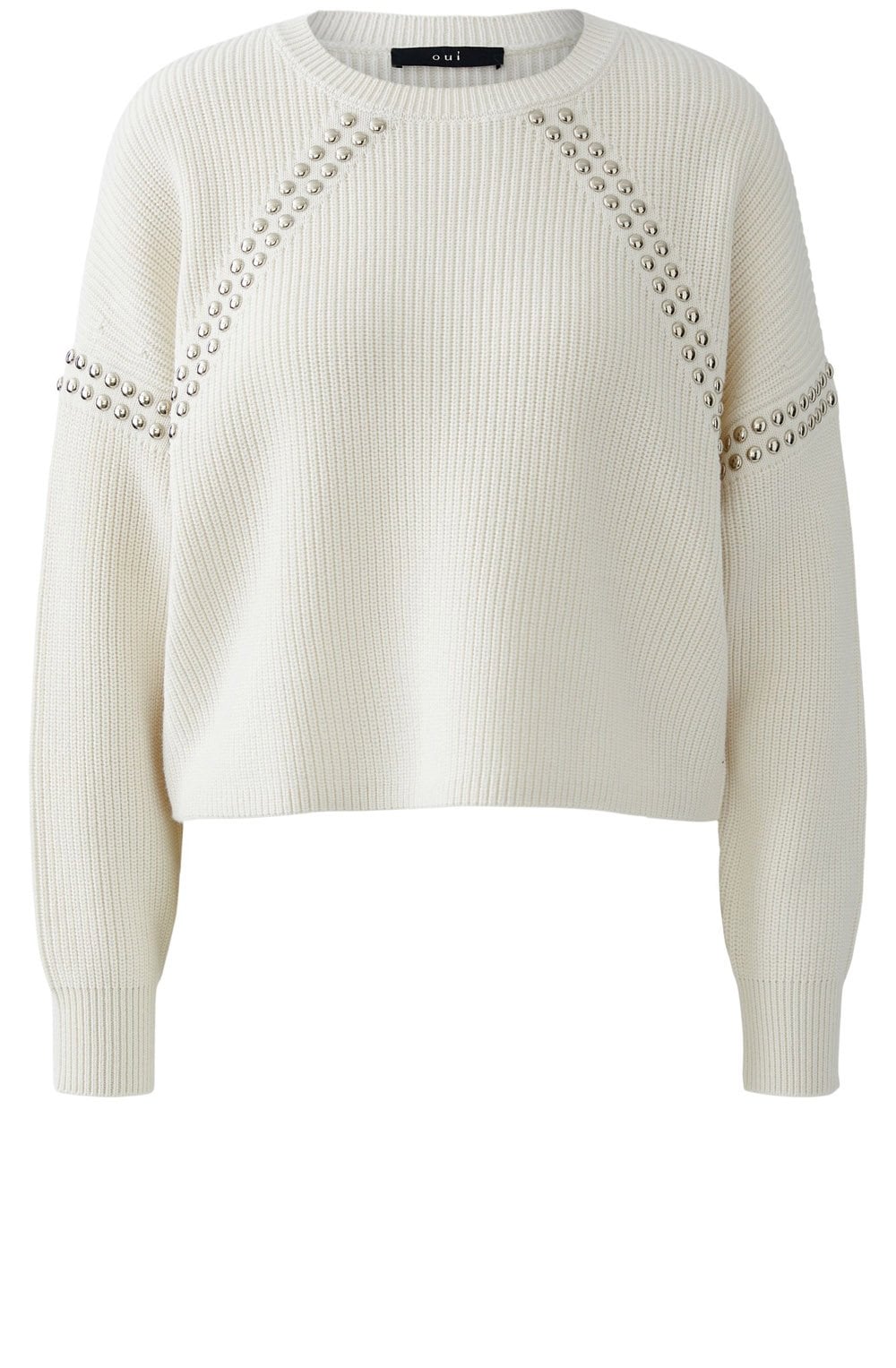 Gardenia Studded Raglan Sleeve Jumper