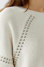 Gardenia Studded Raglan Sleeve Jumper