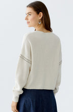 Gardenia Studded Raglan Sleeve Jumper