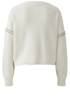 Gardenia Studded Raglan Sleeve Jumper