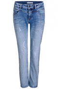 Gold Rhinestone Stripe Newport Jeans