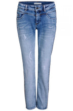 Gold Rhinestone Stripe Newport Jeans