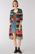 Green and Pink Knitted Coat