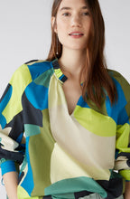Green Blue Bold Print Cotton Tunic