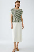 Green Elaborate Knit Leaf Slipover