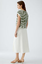Green Elaborate Knit Leaf Slipover