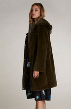 Green Faux Fur Hooded Coat
