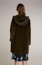 Green Faux Fur Hooded Coat
