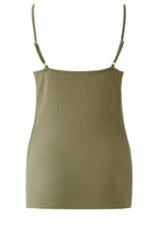 Green Garden Lace and Ribbed Jersey Camisole