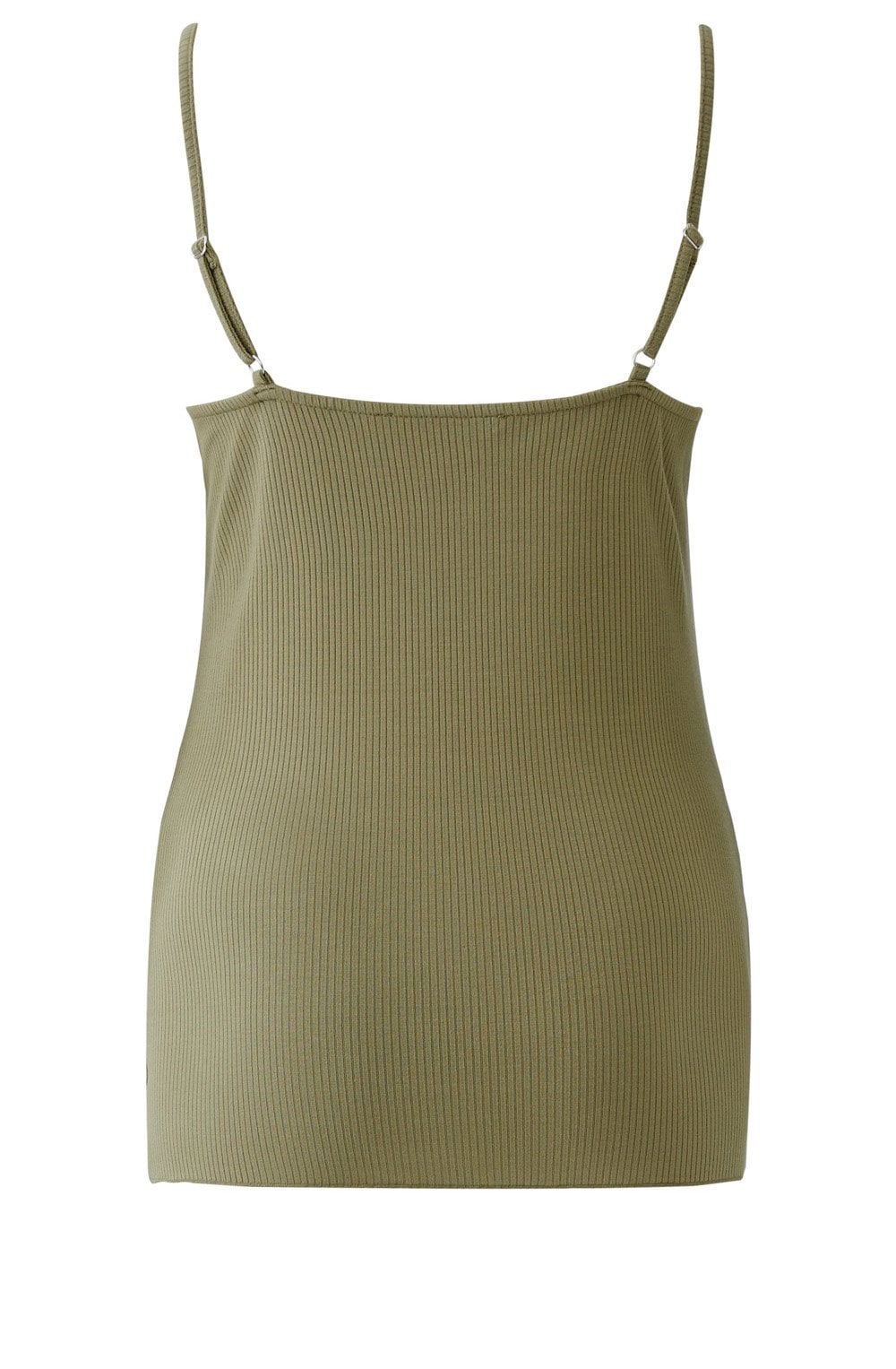 Green Garden Lace and Ribbed Jersey Camisole