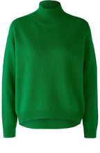 Green High Neck Seamless Jumper