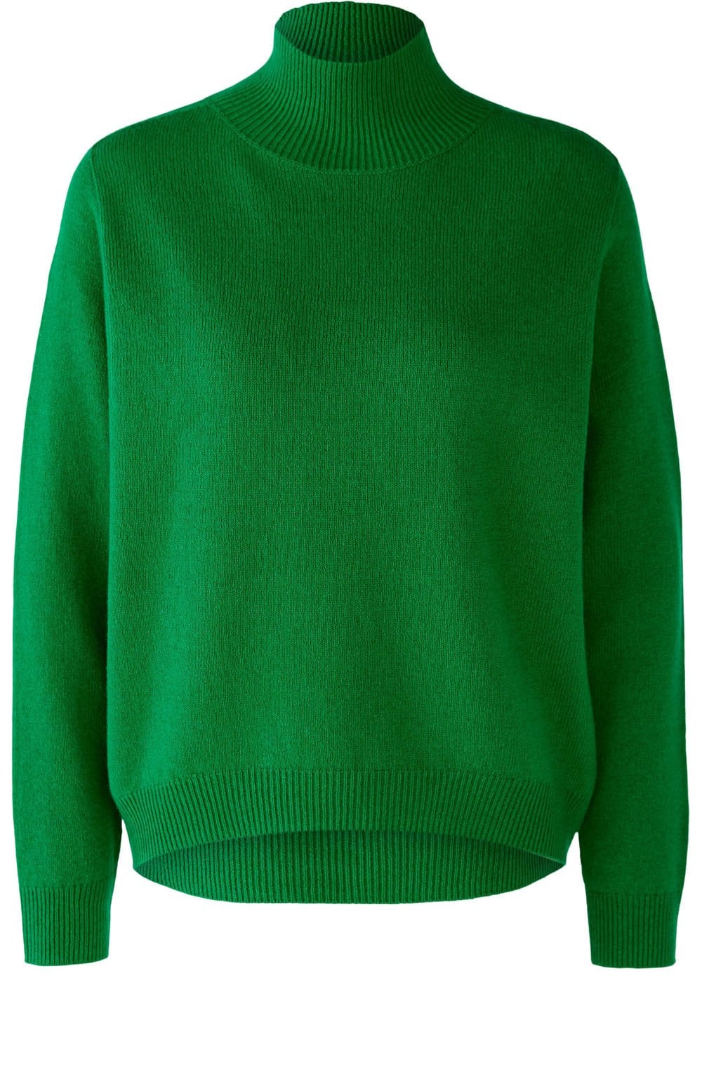 Green High Neck Seamless Jumper