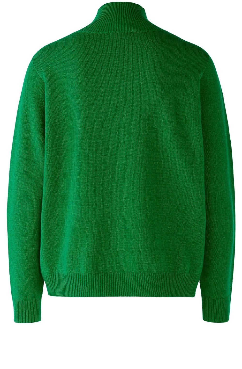 Green High Neck Seamless Jumper